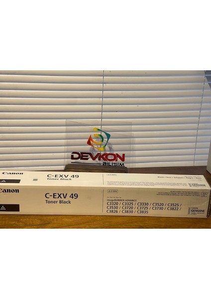 Exv-49 Orjinal Siyah Toner Ir-C 3300 3320 3325 3330 3826 3720 3730 modelleri