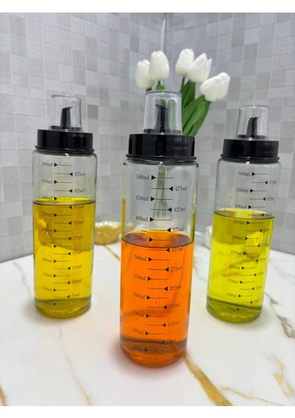 Paçi 3'lü Set Cam Sızdırmaz Yağdanlık 500 ml modelleri