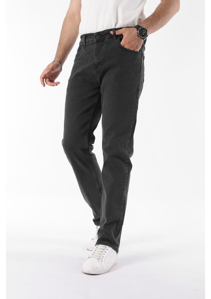 Erkek Pamuklu Yüksek Bel Bol Siyah Baggy Kot Pantolon fiyatları
