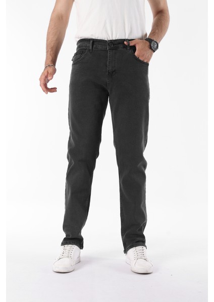 Erkek Pamuklu Yüksek Bel Bol Siyah Baggy Kot Pantolon modelleri