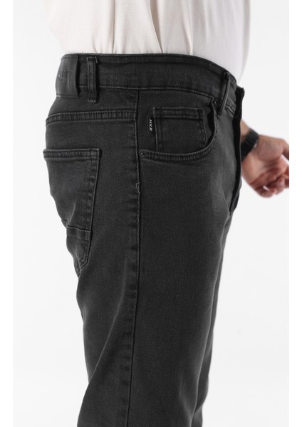 Erkek Pamuklu Yüksek Bel Bol Siyah Baggy Kot Pantolon indirimleri