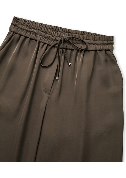 Wide Leg Fit Elastik Bel Pantolon IW6250003078022 fiyatları