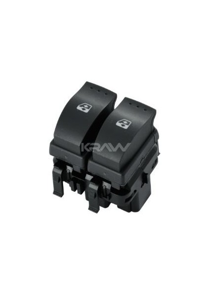 Cam Açma Düğmesi (Çiftli - Siyah - 10 Pin) Kangoo Iıı Master Iıı