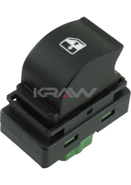 Cam Açma Düğmesi (Tekli - Yeşil Soket - 4 Pin) Egea (15-)