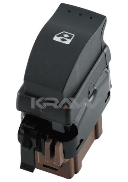 Cam Açma Düğmesi (Tekli - Kahverengi - 6 Pin) Master Iı Trafıc Iı Movano Vıvaro