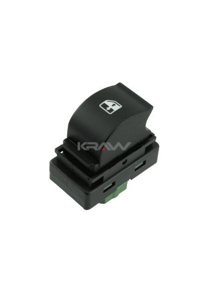 Cam Açma Düğmesi (Tekli - Yeşil - 4 Pin) Doblo Iıı Fiorino Ducato Iıı Boxer Iıı Jumper Iıı Combo Iıı