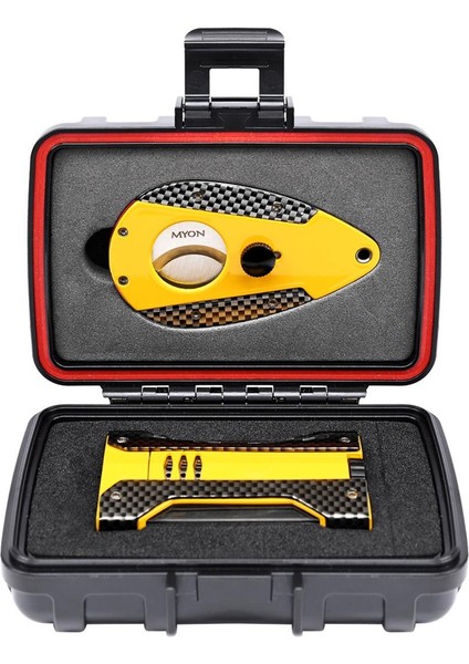 Myon Limited Puro Çakmak ve Kesici Seti Karbon Desen Sarı fiyatları