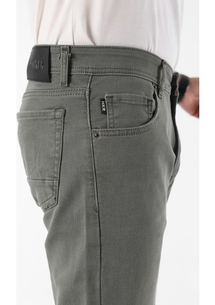 Erkek Pamuklu Yüksek Bel Bol Yeşil Baggy Kot Pantolon indirimleri