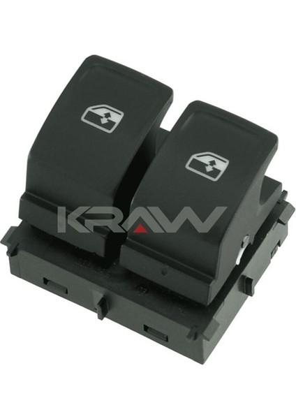 Cam Açma Düğmesi (Çiftli - Kırmızı Işık - 4 Pin) Polo Leon Ibıza Arona