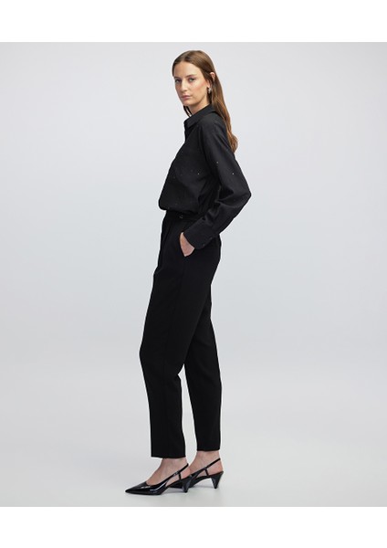 Elastik Bel Düğmeli Pantolon IW6250003148001 modelleri