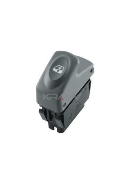 Cam Açma Düğmesi (Tekli - Gri - 6 Pin) Kangoo Megane I Clıo