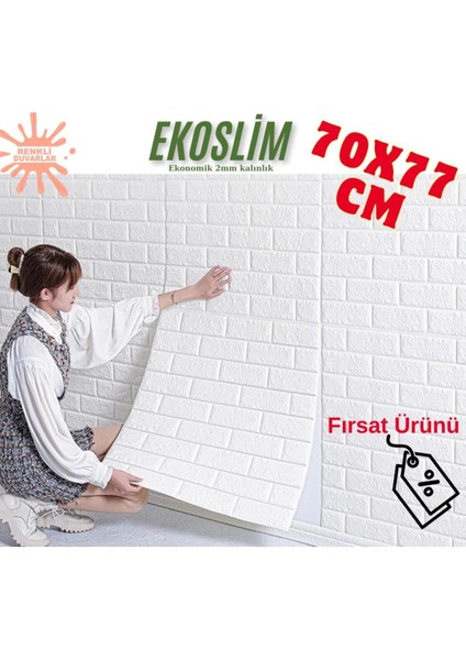 Beyaz 70X77CM Silinebilir Yapışkanlı Tezgah ve Duvar Paneli, Ofis ve Salon Dekoru