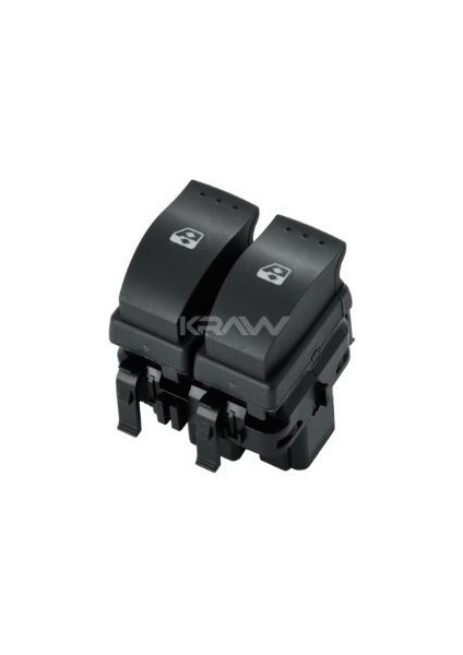 Cam Açma Düğmesi (Çiftli - Siyah - 10 Pin) Megane Iı Laguna Iı Trafıc Vıvaro