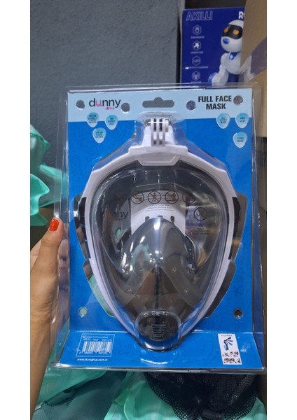Full Face Şnorkel Maske| Su Geçirmez Anti-Buhar | 180° Panoramik Görüş| Kolay Nefes | L/xl modelleri