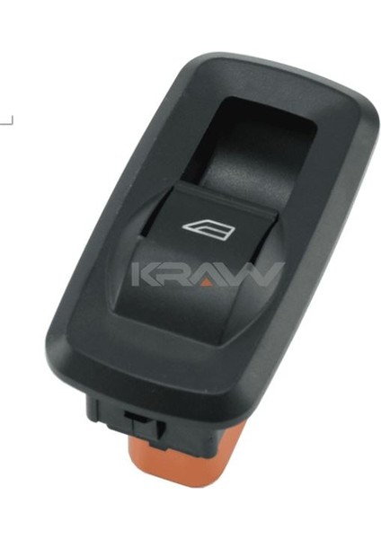 Cam Açma Düğmesi (Tekli - Turuncu Soket - Çerçeveli - 6 Pin) Fıesta (08-12)