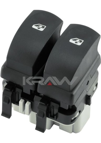 Cam Açma Düğmesi (Çiftli - Beyaz - 10 Pin) Clıo Iıı Symbol Modus Twıngo