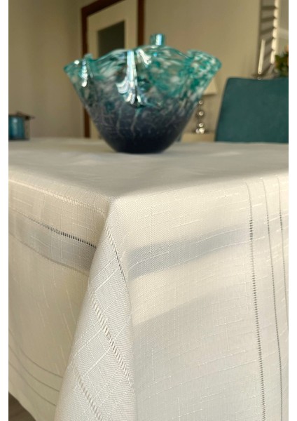 Dertsiz Leke Tutmaz Keten Görünümlü Colber Masa Örtüsü fiyatları