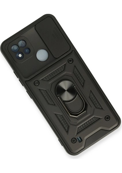 Realme C11 2021 Kılıf Pars Lens Yüzüklü Silikon - Siyah Arbkd fiyatları