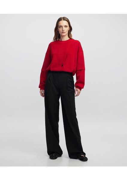 Düğme Aksesuarlı Sweatshirt IW6250091023034 fiyatları