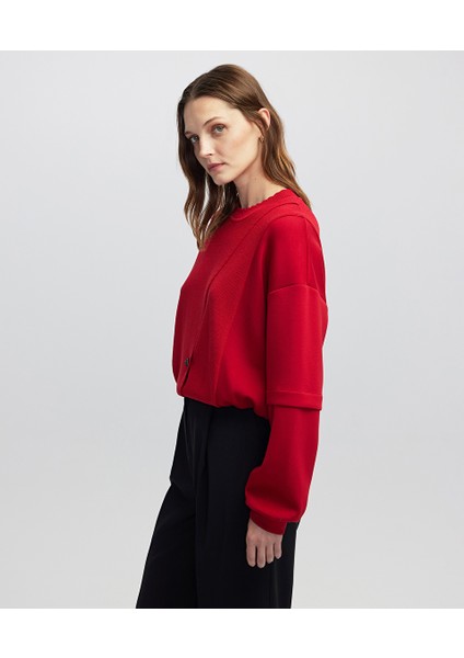 Düğme Aksesuarlı Sweatshirt IW6250091023034 modelleri