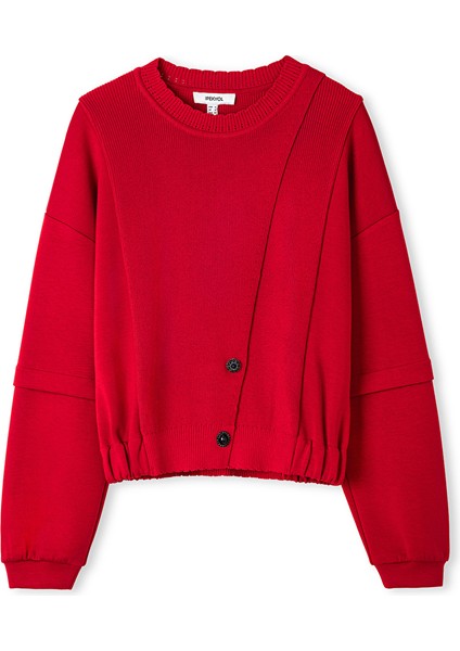 Düğme Aksesuarlı Sweatshirt IW6250091023034 indirimleri