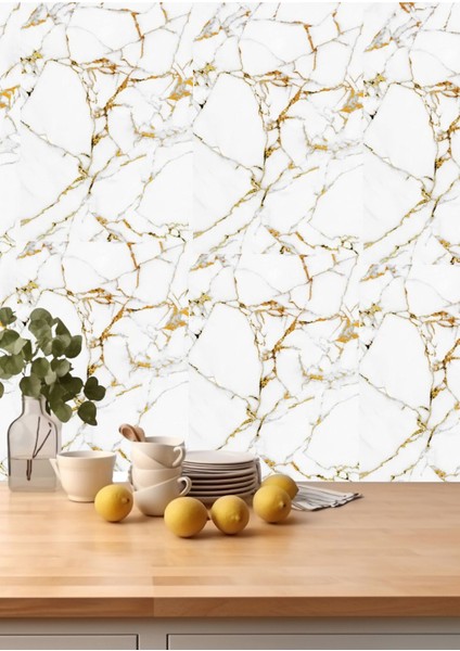 30X60CM Kendinden Yapışkanlı Mermer Desenli Duvar Paneli, Su Geçirmez, Şık ve Kolay Uygulama indirimleri