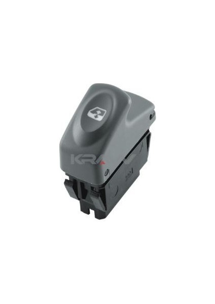 Cam Açma Düğmesi (Tekli - Gri - 5 Pin) Kangoo Megane I Clıo