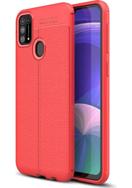 Samsung Galaxy M31 Kılıf Auto Focus Kapak - Kırmızı Arbkd