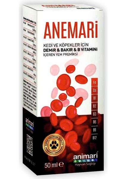 Anemari Demir Bakır B Vitamini Damlası 50 ml
