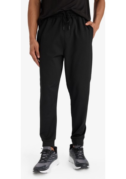 Standart Fit Sporcu Jogger Eşofman Altı Standart Paça Skuba Dalgıç Kumaş D7308AX25SP