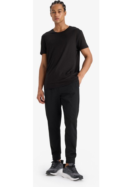 Standart Fit Sporcu Jogger Eşofman Altı Standart Paça Skuba Dalgıç Kumaş D7308AX25SP fiyatları
