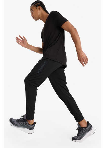 Standart Fit Sporcu Jogger Eşofman Altı Standart Paça Skuba Dalgıç Kumaş D7308AX25SP fırsatları