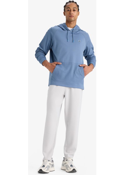 Mavi DeFactoFit Standart Fit Kapüşonlu Cepli Sporcu Sweatshirt C9171AX24AU indirimleri
