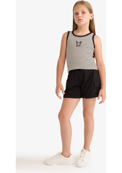 Kız Çocuk Kargo Cep Şort B0258A825HS fiyatları