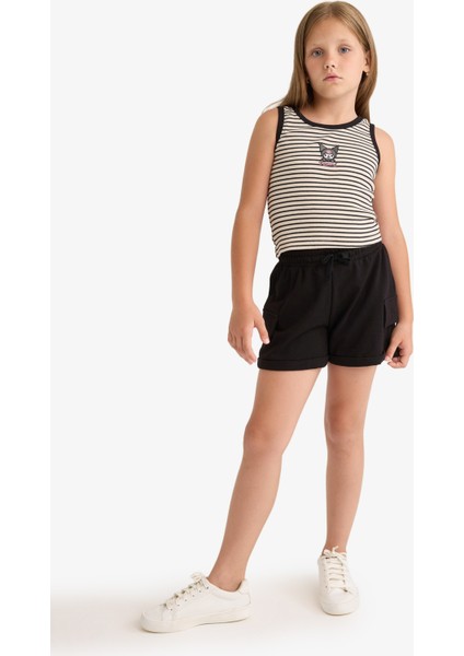 Kız Çocuk Kargo Cep Şort B0258A825HS modelleri