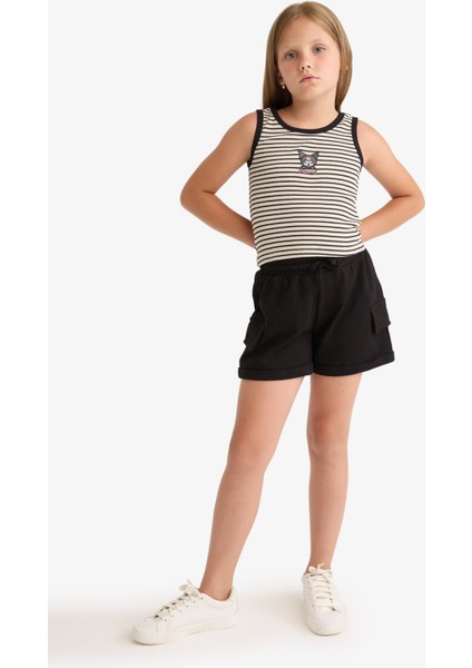 Kız Çocuk Kargo Cep Şort B0258A825HS fırsatları