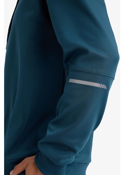 Fit Standart Fit Kapüşonlu Sporcu Sweatshirt D3736AX24WN