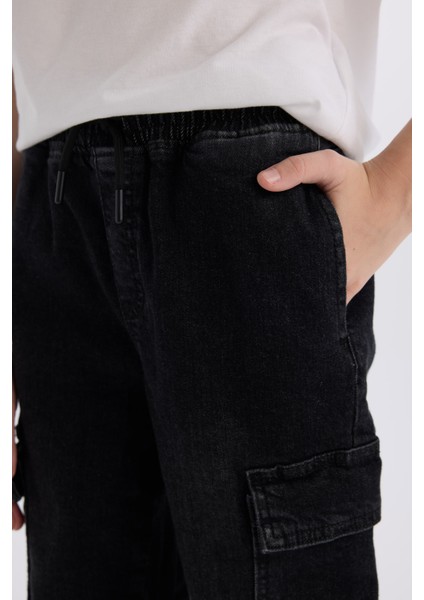 Erkek Çocuk Kargo Fit Jean Pantolon C4514A824WN indirimleri