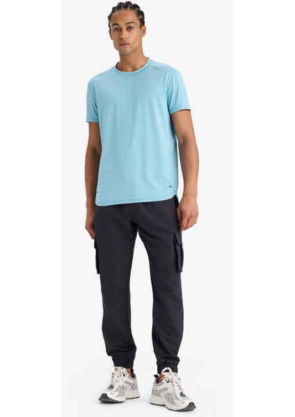 Standart Fit Bisiklet Yaka Sporcu Kısa Kollu Tişört E2435AX25SM fiyatları