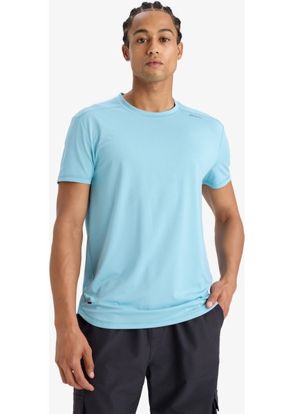 Standart Fit Bisiklet Yaka Sporcu Kısa Kollu Tişört E2435AX25SM modelleri