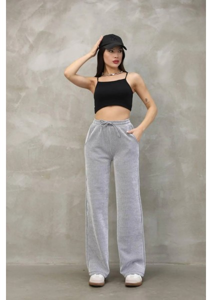 Modal Kumaş Su Yolu Burgu Pantolon