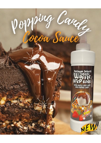 Patlayan Şekerli Kakaolu Waffle ve Krep Sosu fiyatları