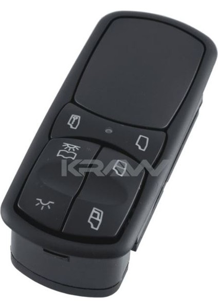 Cam Açma Düğmesi (Çiftli - Işıklandırma Butonlu - Cam Kilit Butonlu - 6 Pin) Actros