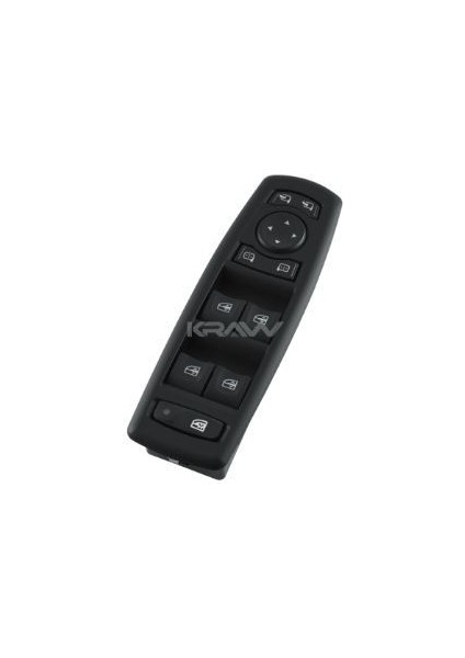 Cam Açma Düğmesi (Dörtlü - Çerçeveli - Cam Kilit Buton - Ayna Ayar Buton - 13+6=19 Pin) Megane Iıı