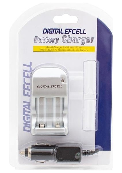 Digital Efcell 123A - 16340 - 17335 2 Li Ev ve Araç Pil Şarj Cihazı modelleri