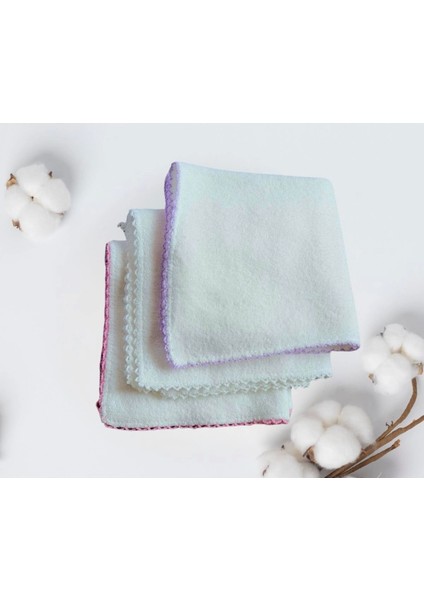 Pamuk Havlu Kumaş Bebek Mendil 6’lı Set Ekstra Yumuşak, Büyük Boy Ter Bezi 28X28 cm fiyatları