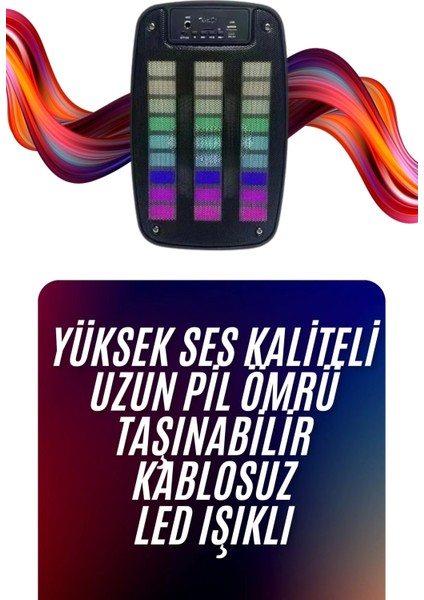 Bluetooth Hoparlör Taşınabilir Şarjlı Işıklı Büyük Boy Yüksek Ses Kaliteli fiyatları