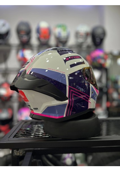 Helmets Stinger Tron Parlak Kask (Şeffaf Vizörlü) fiyatları
