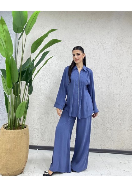 Tencel Fermuarlı Takım