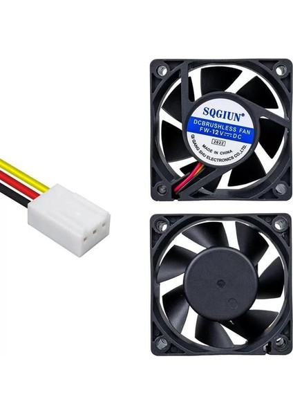 IC-216 Fırçasız Dc Fan 60X60X25MM 12 Volt 3 Pin (Seri 2)
